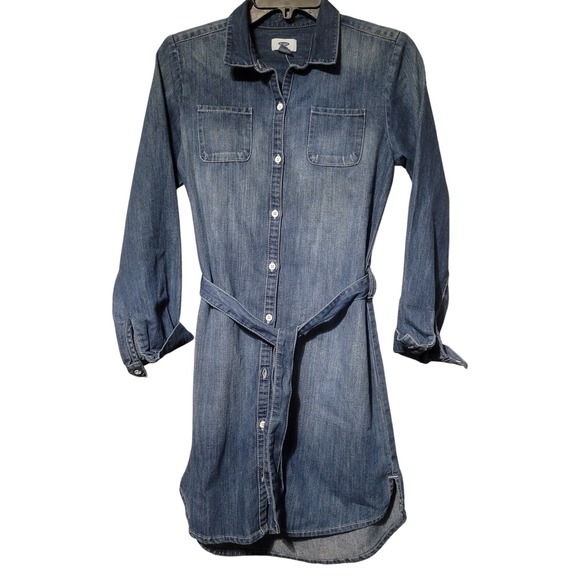 Old Navy Other - Old‎ Navy Girls XL 14 Denim Shirt Dress Button Front Long Sleeve